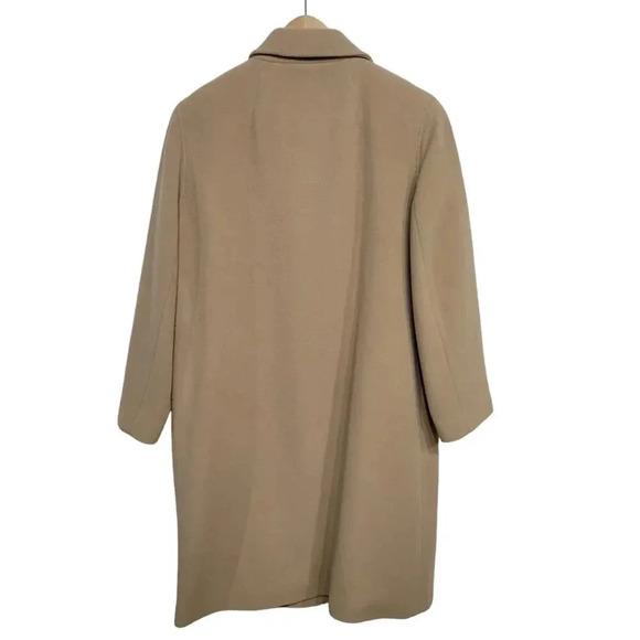 Vintage Marvin Richards 1990s Wool Cashmere Tan Trench Coat 8P - Picture 2 of 6